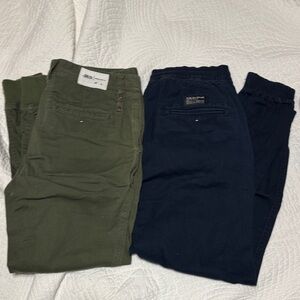 Men's publish joggers size 32 Green and Navy Pants